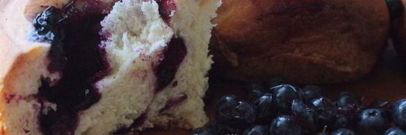 булочки с голубикой