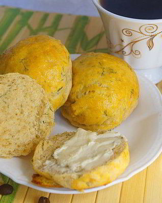 Булочки сырные с паприкой и укропом