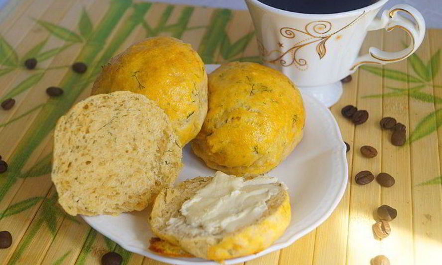 Рецепт булочек сырных с паприкой и укропом