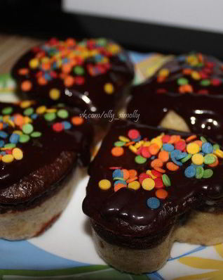 Двухслойные овсяные булочки