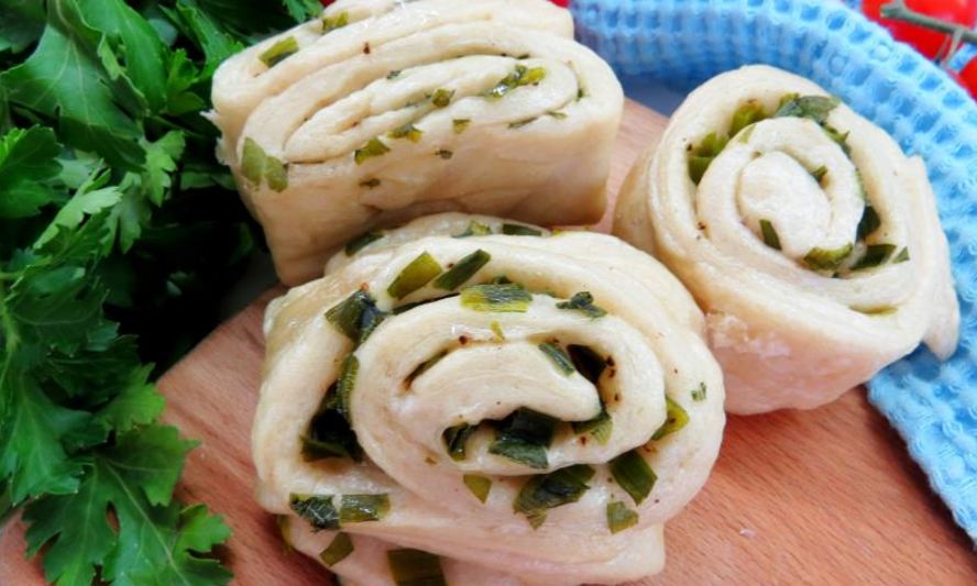 Рецепт китайских паровых булочек с зеленым луком