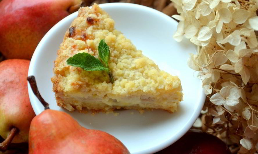 Рецепт королевской ватрушки с грушами