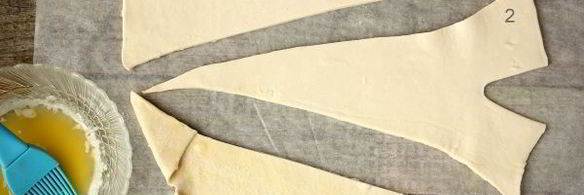 круассаны из готового слоеного теста