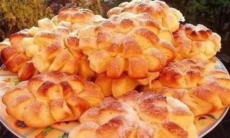 Рецепт плюшек хризантема с корицей