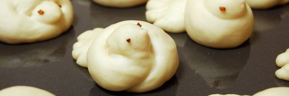 постные булочки-жаворонки