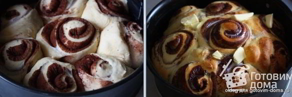 сдобные булочки с какао к завтраку