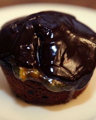 Шоколадные булочки с апельсиновым вареньем