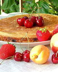 Творожная ватрушка с черникой