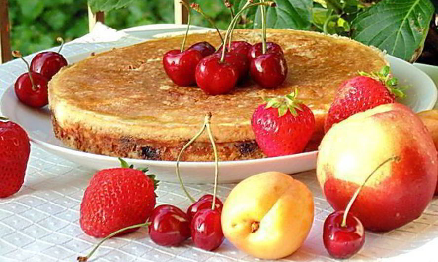 Рецепт творожной ватрушки с черникой