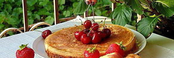 творожная ватрушка с черникой