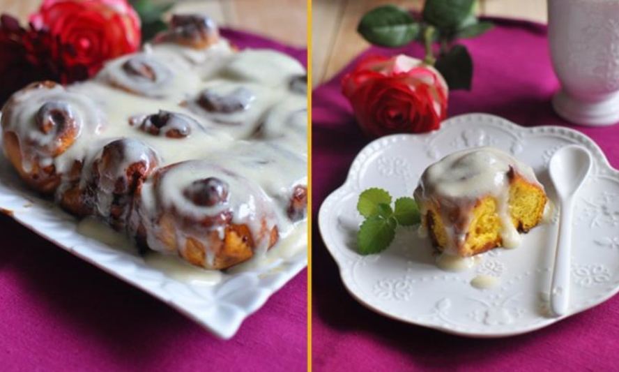 Рецепт тыквенных булочек с корицей и заливкой