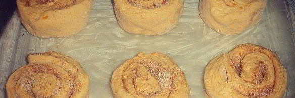 тыквенные булочки с миндалем и корицей