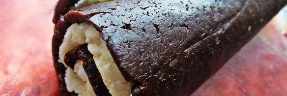 быстрый кокосово-шоколадный рулет