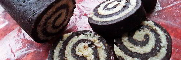 быстрый кокосово-шоколадный рулет