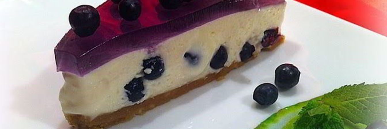 Чизкейк с черникой
