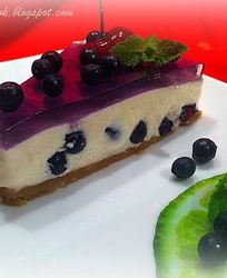 Чизкейк с черникой