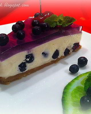 Чизкейк с черникой