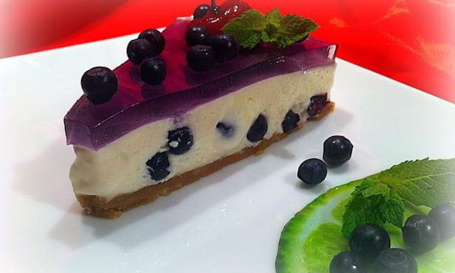 Рецепт чизкейка с черникой