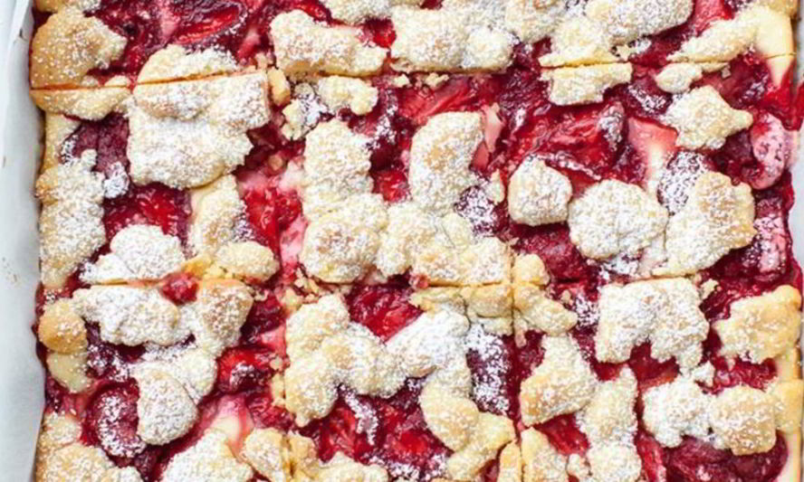 Рецепт чизкейка с клубникой