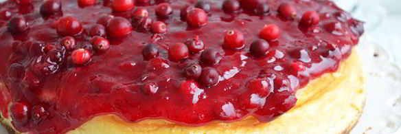 чизкейк с клюквой