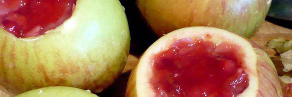 чизкейк с печеными яблоками