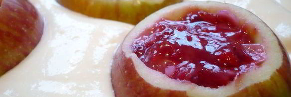 чизкейк с печеными яблоками