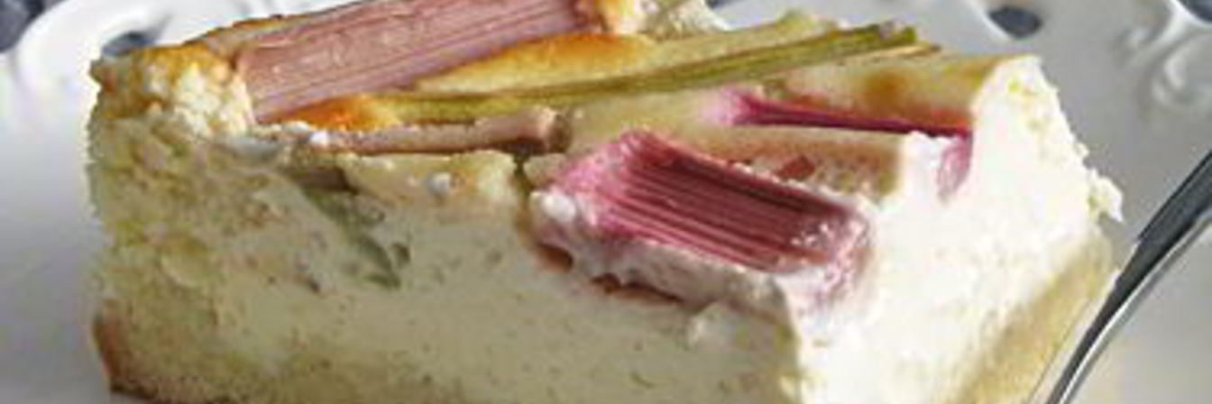 Чизкейк с ревенем