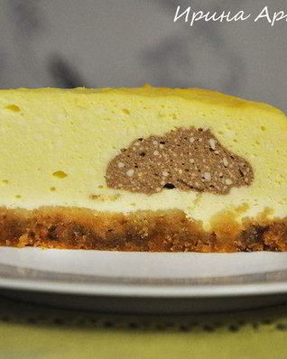 Чизкейк с шоколадной начинкой