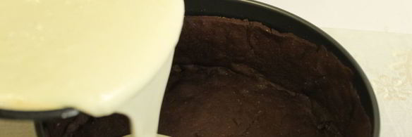 чизкейк с шоколадной основой