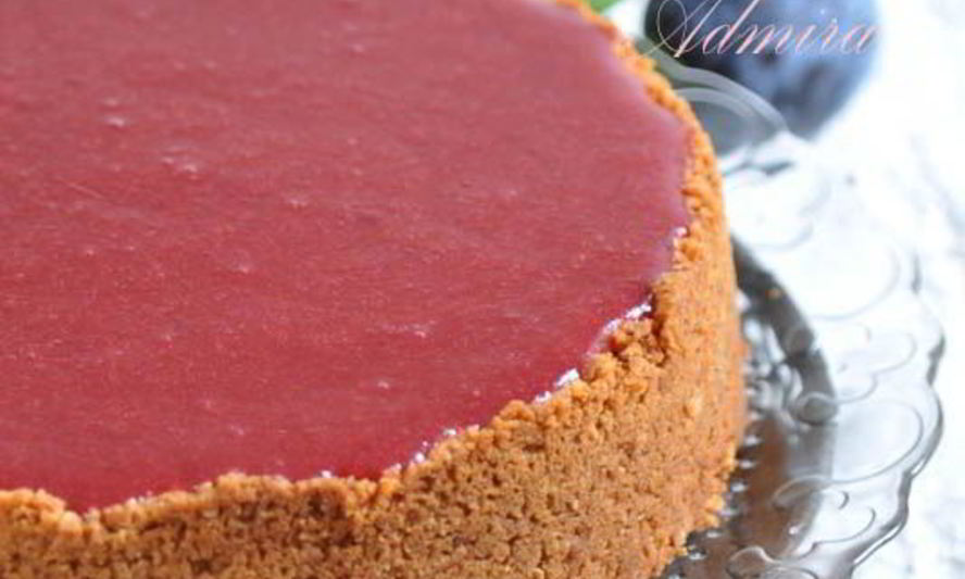 Рецепт чизкейка с сливовым покрытием