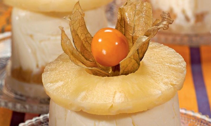 Рецепт чизкейков с ананасами