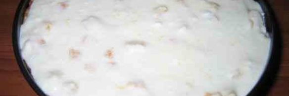 домашний чизкейк с блинами и творогом