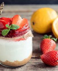 Клубничные чизкейки