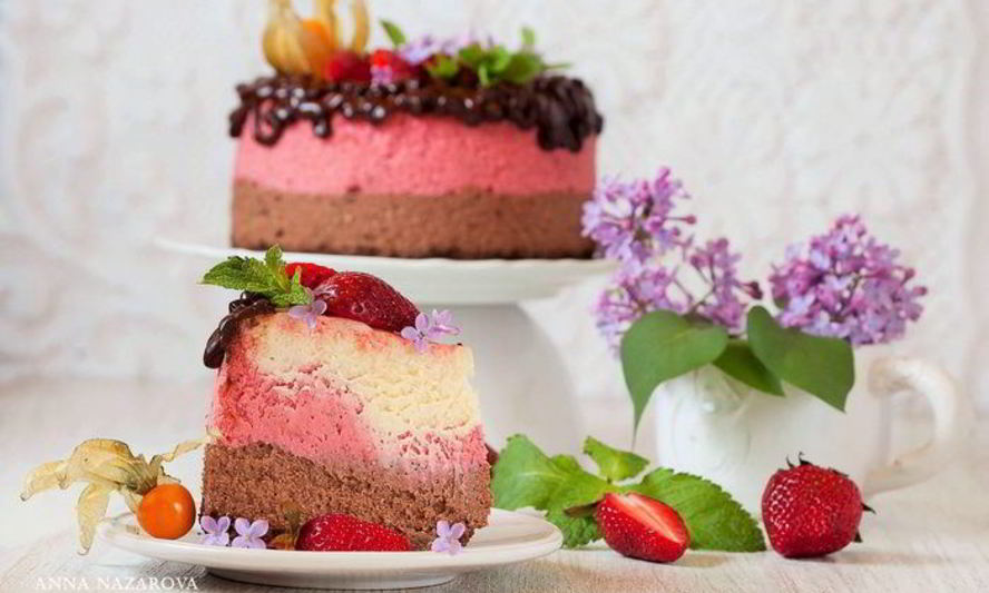 Рецепт шоколадна-вишневого чизкейк