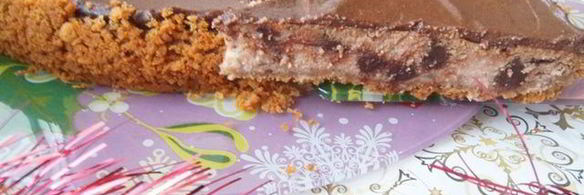 шоколадный чизкейк новогодний