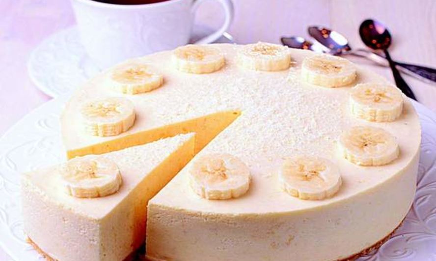 Рецепт творожно-бананового чизкейк без сахара