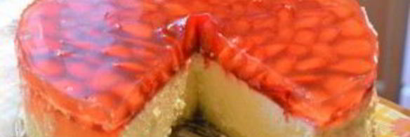 творожный чизкейк с клубникой