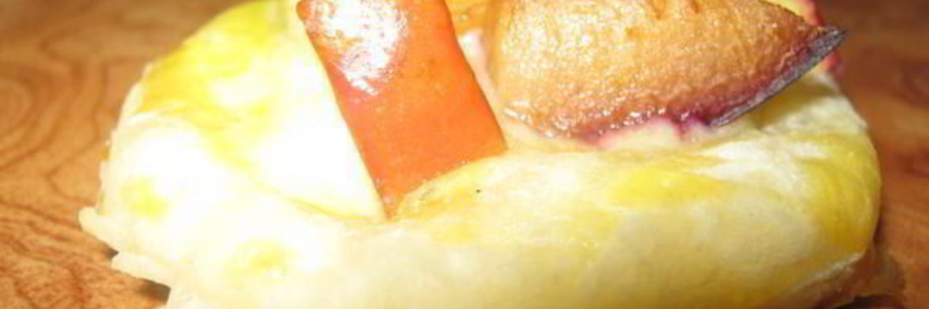 Фруктовые слойки с кремом Потисьер