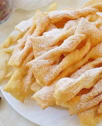 Кефирный хворост к чаю