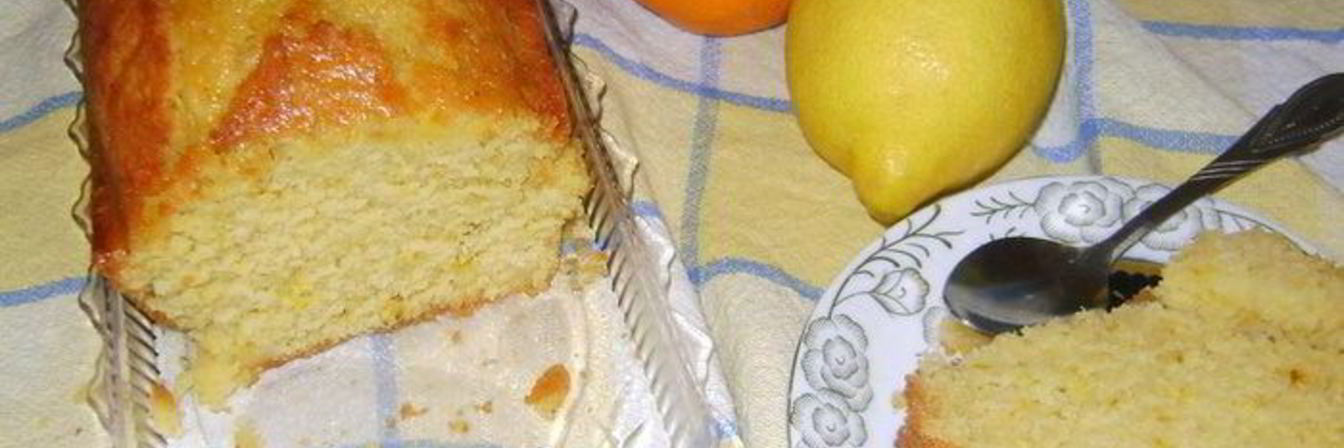 Апельсиново-лимонный кекс с шафраном
