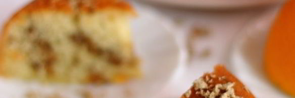 апельсиновый кекс с халвой в мультиварке