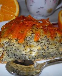 Апельсиновый кекс с маком