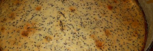 апельсиновый кекс с маком