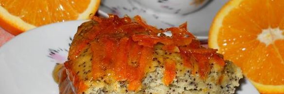 апельсиновый кекс с маком