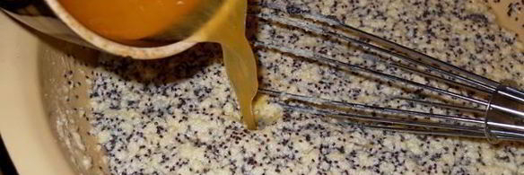 апельсиновый кекс с маком