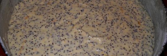 апельсиновый кекс с маком