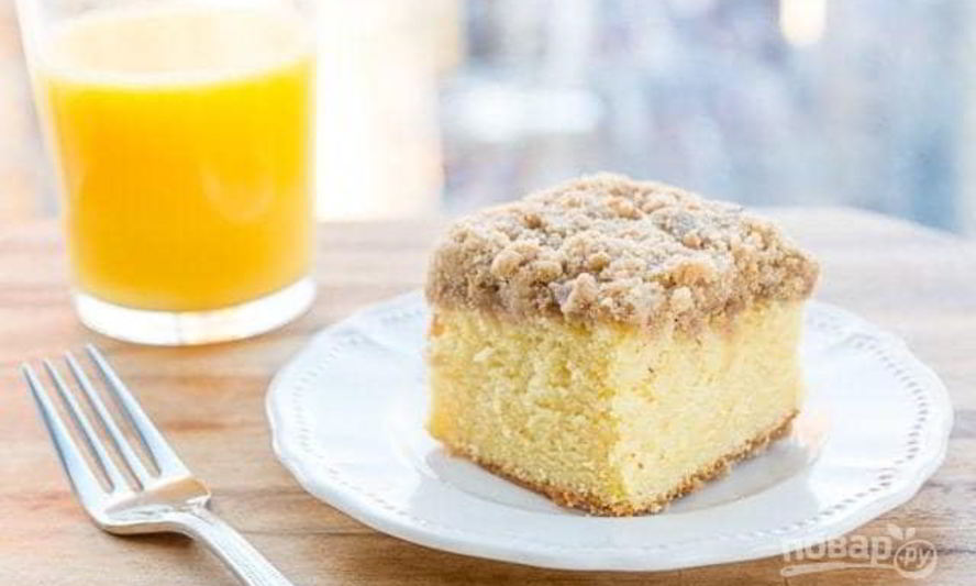 Рецепт апельсинового кекса с топпингом