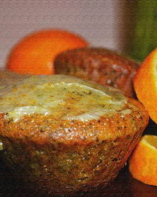 Апельсиновые капкейки с маком и ванильной глазурью