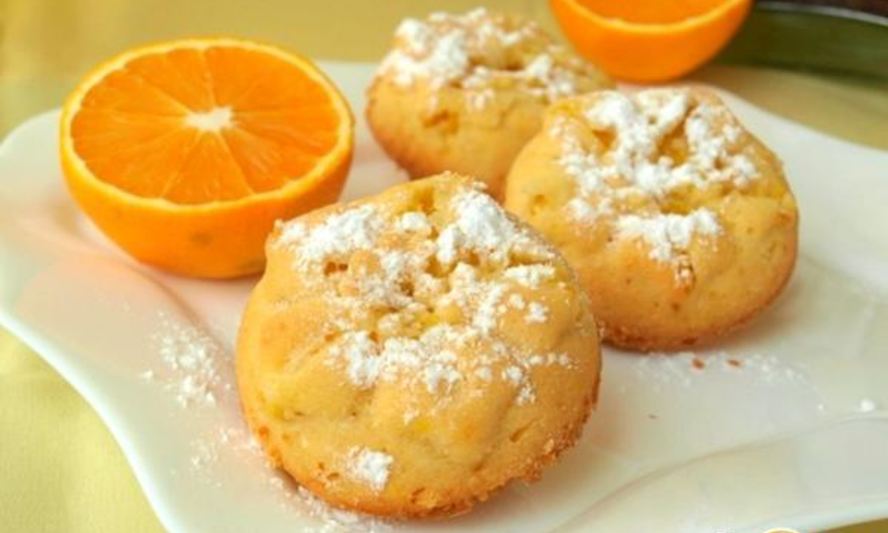Рецепт апельсиновых кексов с кокосовой стружкой