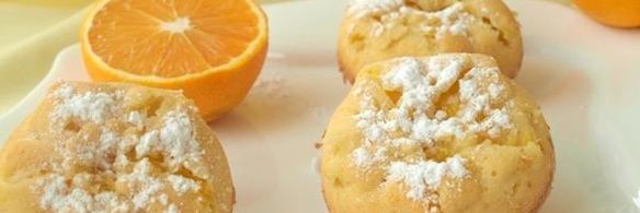 апельсиновые кексы с кокосовой стружкой